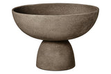 Deriva Small Textured Grey Pedestal Bowl