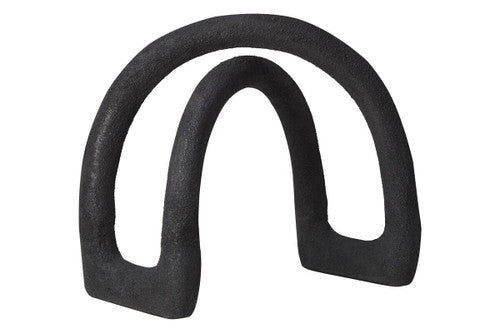 Deriva Textured Black Sculpture