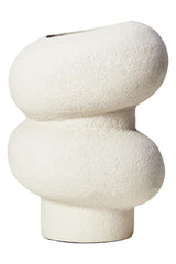 Dunas Small Textured White Bubble Vase