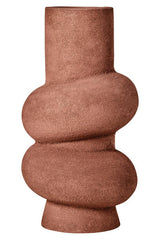Dunas Large Textured Red Bubble Vase