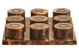Churchill Games Brown and Black Finish Noughts And Crosses