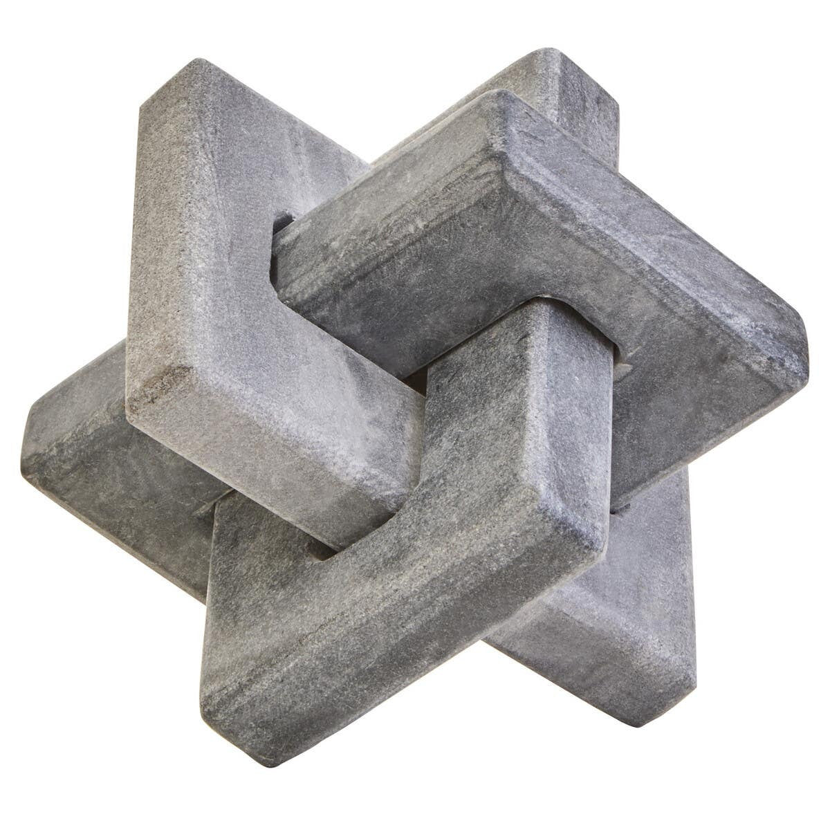 Nason Grey Marble Knot Sculpture