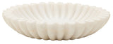 Savio Small White Fluted Marble Bowl