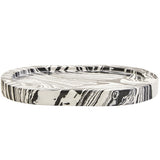 Helsa Black and White Marble Oval Tray