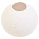 Sanai White Cotton Mache Small Round Vase