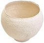 Sanai Beige Cotton Mache Large Planter