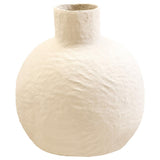 Sanai Cream Cotton Mache Large Vase