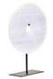 Zoro Medium Round Dia 25cm Grey Marble Disc Sculpture