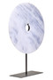 Zoro Extra Large Round Dia 35cm White Marble Disc Sculpture