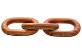 Cato Brown Wood 3 Link Chain Decor