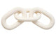 Cato White Wood 3 Link Chain Decor