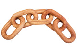 Cato Brown Wood 5 Link Table Decor Chain