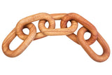 Cato Brown Wood 5 Link Table Decor Chain