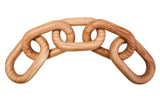 Cato Natural Wood 5 Link Table Decor Chain