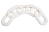 Cato White Wood 5 Link Table Decor Chain