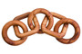 Cato Brown Wood Five Link Table Decor Chain