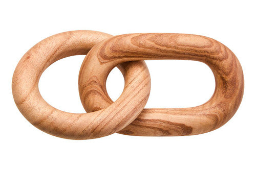 Cato Natural Wood 2 Link Chain Decor