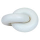 Cato White Wood Small Knot Decor