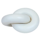 Cato White Wood Small Knot Decor