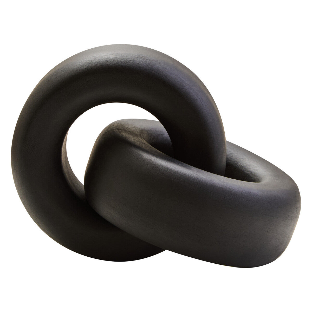 Cato Black Wood Large Knot Decor