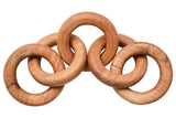 Cato Natural Wooden 5 Link Floor Decor Chain