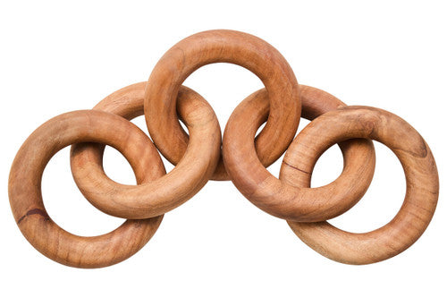 Cato Natural Wooden 5 Link Floor Decor Chain