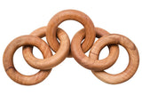 Cato Natural Wooden 5 Link Floor Decor Chain