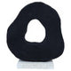 Tibor Black Mango Wood Sculpture with Travertine Base