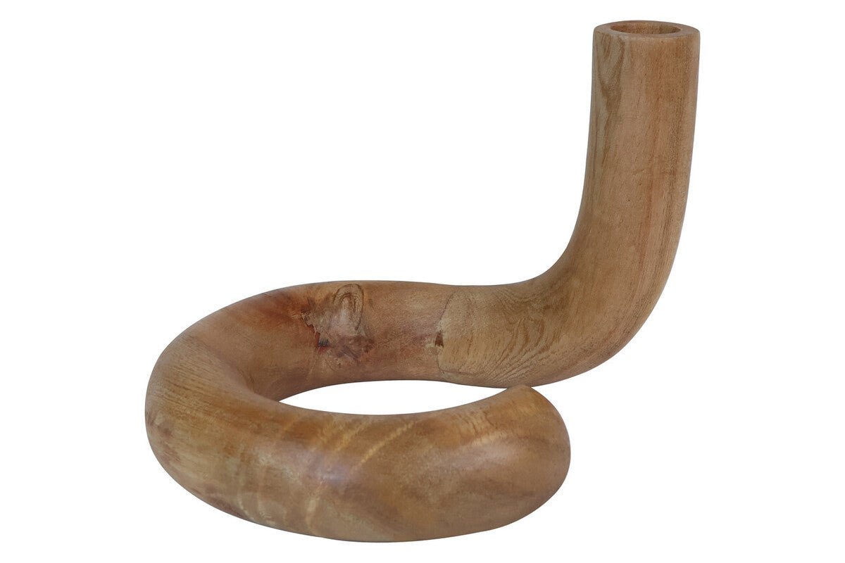 Arlo Natural Wood Candle Holder