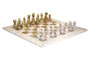 Flos White Marble and Green Onyx Large Chess Set