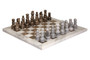 Flos White and Grey Small Marble Chess Set