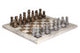 Flos White and Grey Small Marble Chess Set