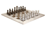 Flos White and Grey Large Marble Chess Set