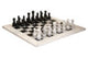 Flos White and Black Large Marble Chess Set