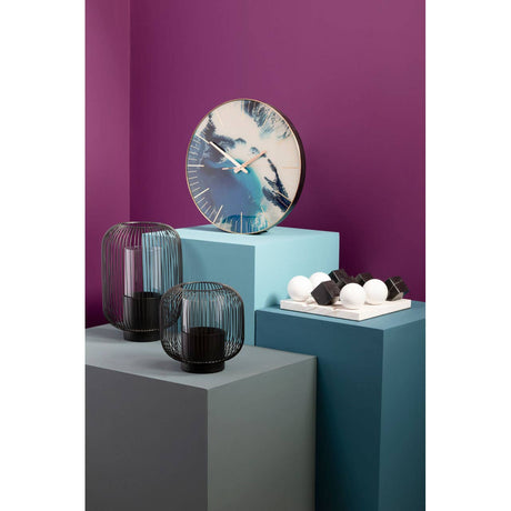 Celina Blue Abstract Wall Clock