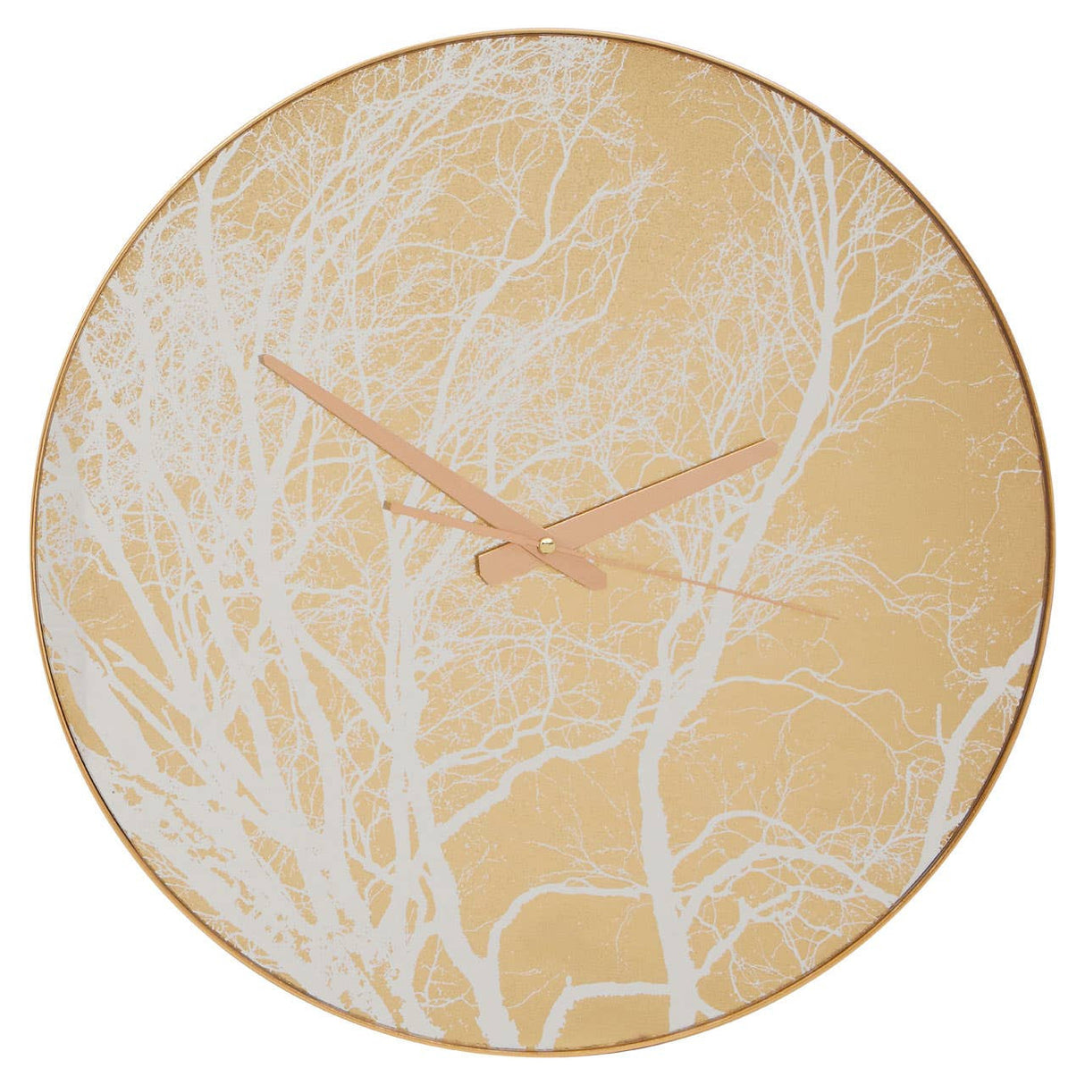 Celina 45cm Dia Gold Finish Branch Design Wall Clock