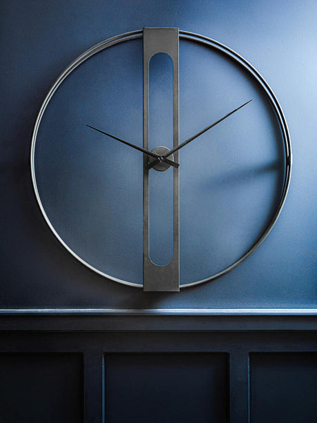 Beauly Black Dual Ring Wall Clock