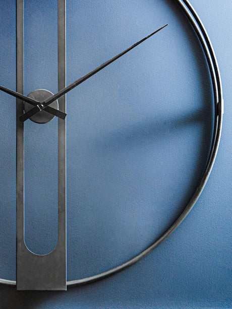 Beauly Black Dual Ring Wall Clock