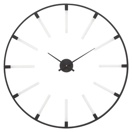 Beauly Black Finish Wall Clock