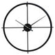 Kent 60cm Dia Large Black Finish Wall Clock