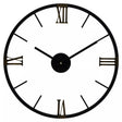 Kent Round Black Metal Wall Clock