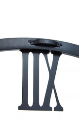 Kent Round Black Metal Wall Clock