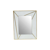 Sena White Marble with Gold Inlay 5x7 Photo Frame