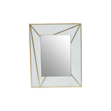 Sena White Marble with Gold Inlay 5x7 Photo Frame