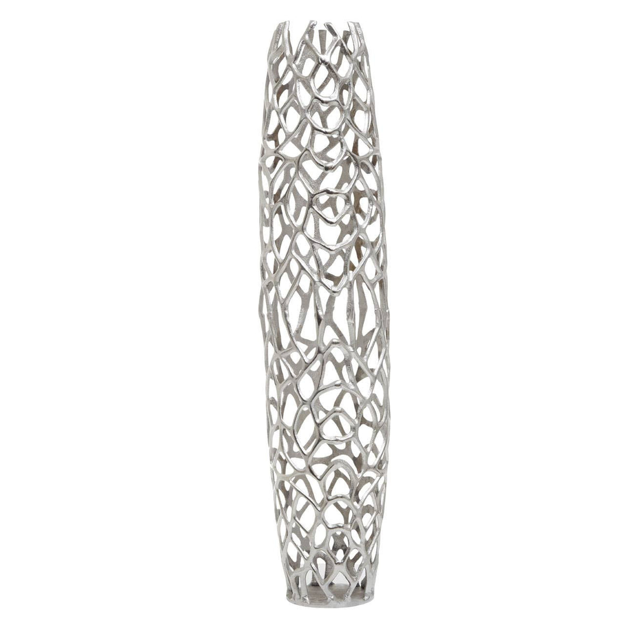 Prato Large Silver Finish Vase