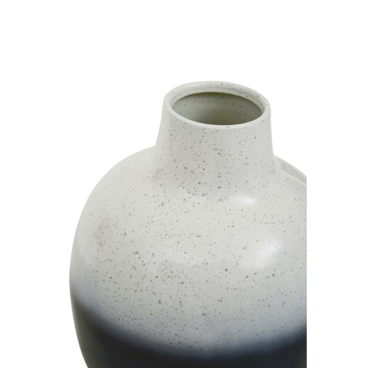Ramus Small Black And White Ombre Vase