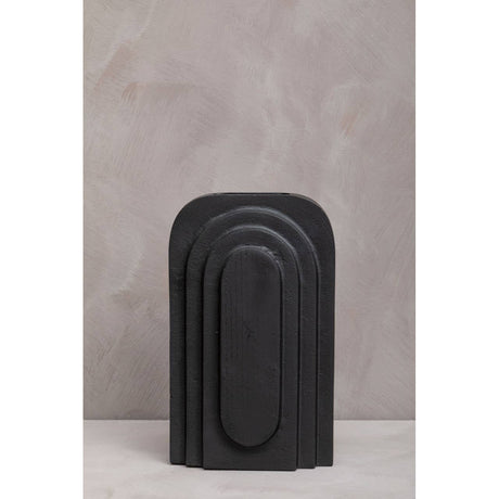 Hapax Tall Matt Black Finish Vase