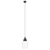 Oslo Grey Glass And Iron Pendant Light