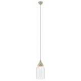 Oslo White Glass And Iron Pendant Light