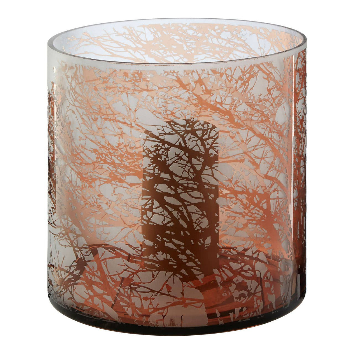 Branch Medium Glass Hurricane Candle Holder